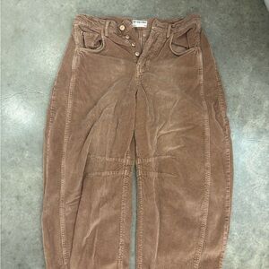 Free People Barrel Jeans